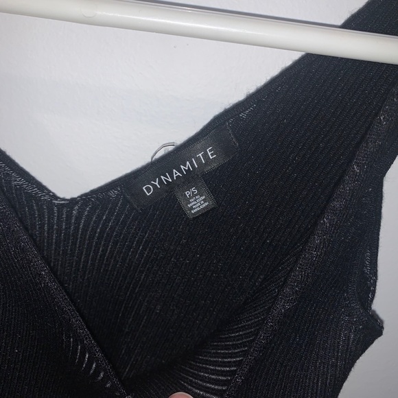 Black ribbed bodysuit - Picture 2 of 2